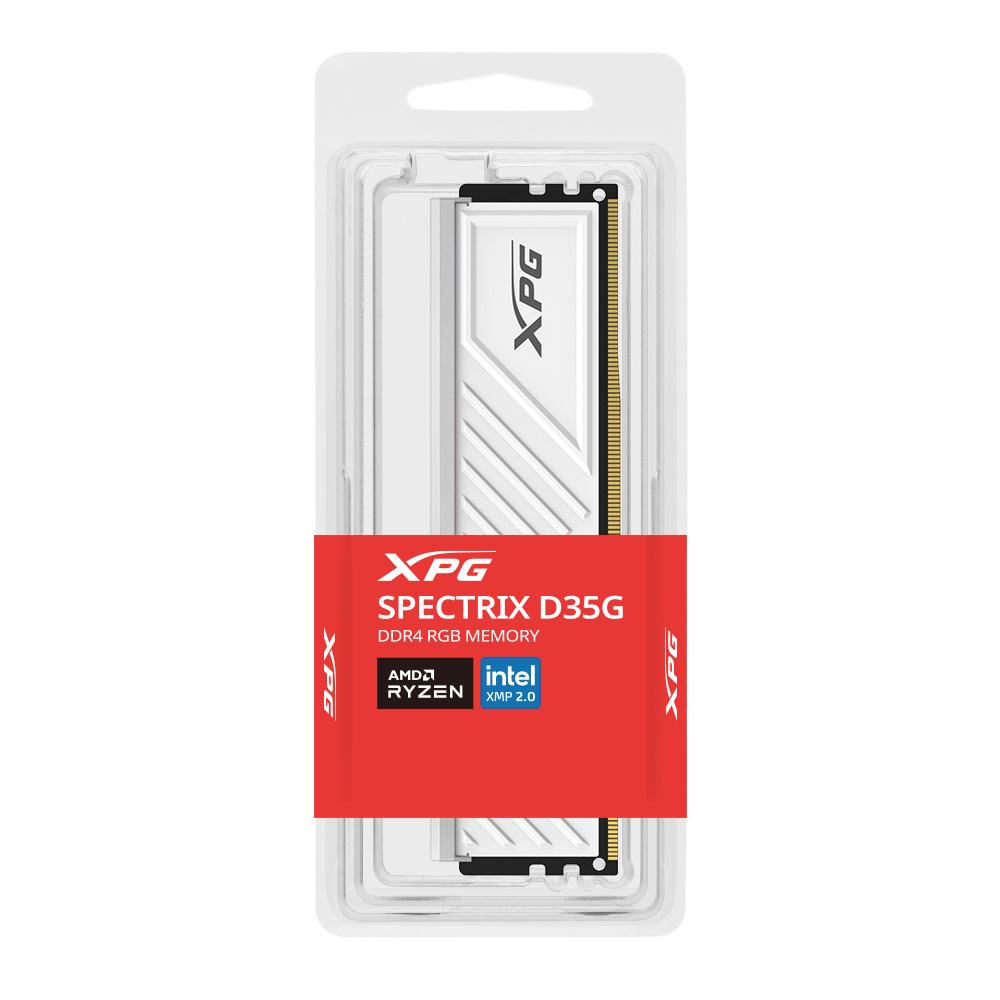 Foto 5 pulgar | Memoria Ram Xpg Spectrix D35g Rgb Ddr4, 3200mhz, 16gb, Non-ecc, Cl16, Blanco