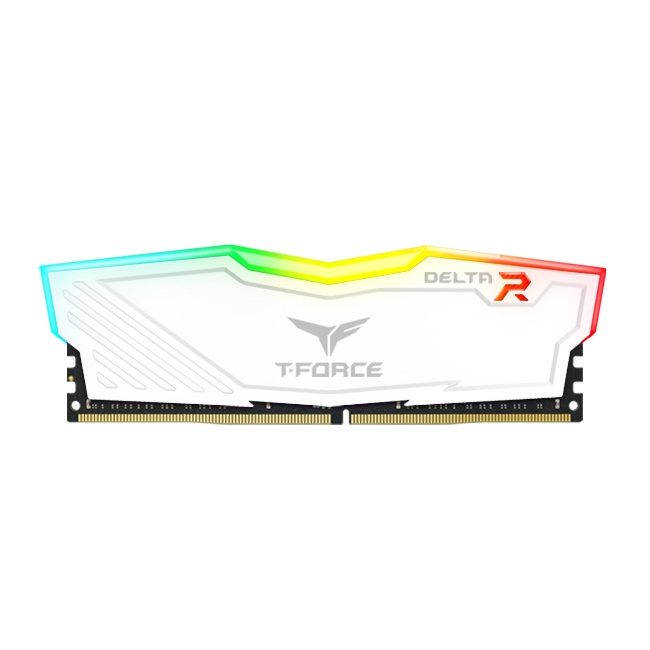 Foto 2 pulgar | Kit Memoria Ram Team Group T-force Delta Rgb White Ddr4, 3200mhz, 32gb (2 X 16gb), Non-ecc, Cl16
