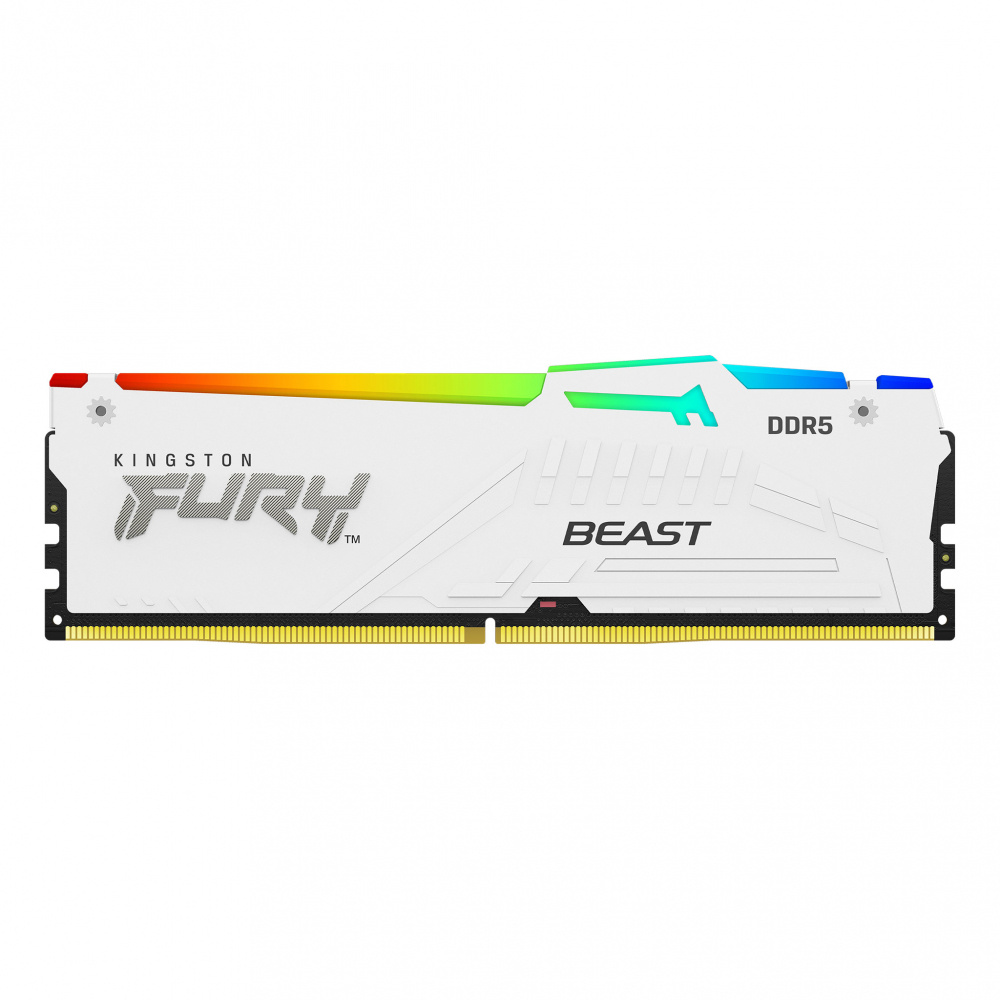 Foto 1 | Memoria Ram Kingston Fury Beast Rgb Ddr5, 5200mhz, 16gb, Non-ecc, Cl40, Xmp, Blanco