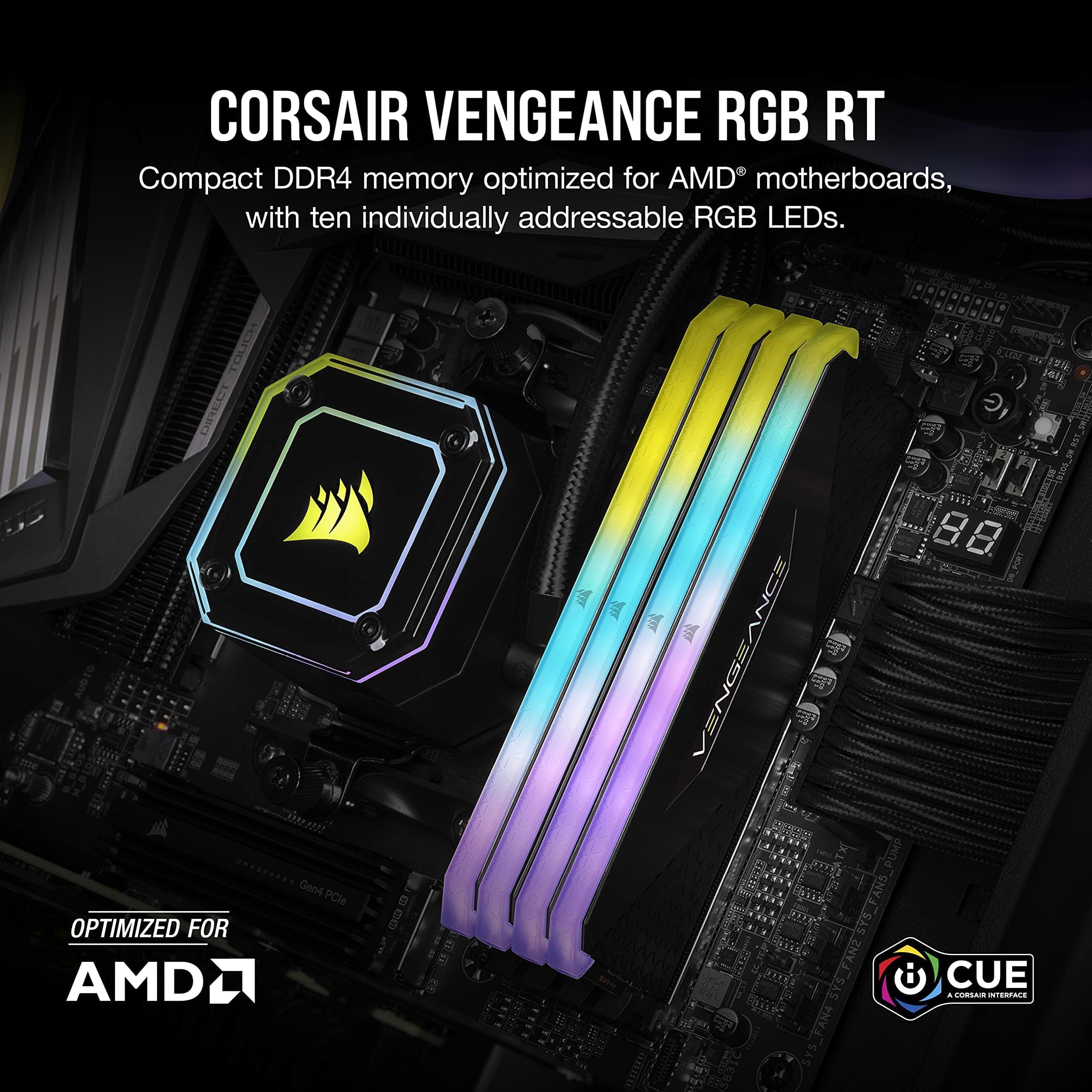 Foto 3 pulgar | Memoria Corsair Vengeance Rgb Rt Ddr4 3600 De 128 Gb (4 X 32 Gb) - Venta Internacional.