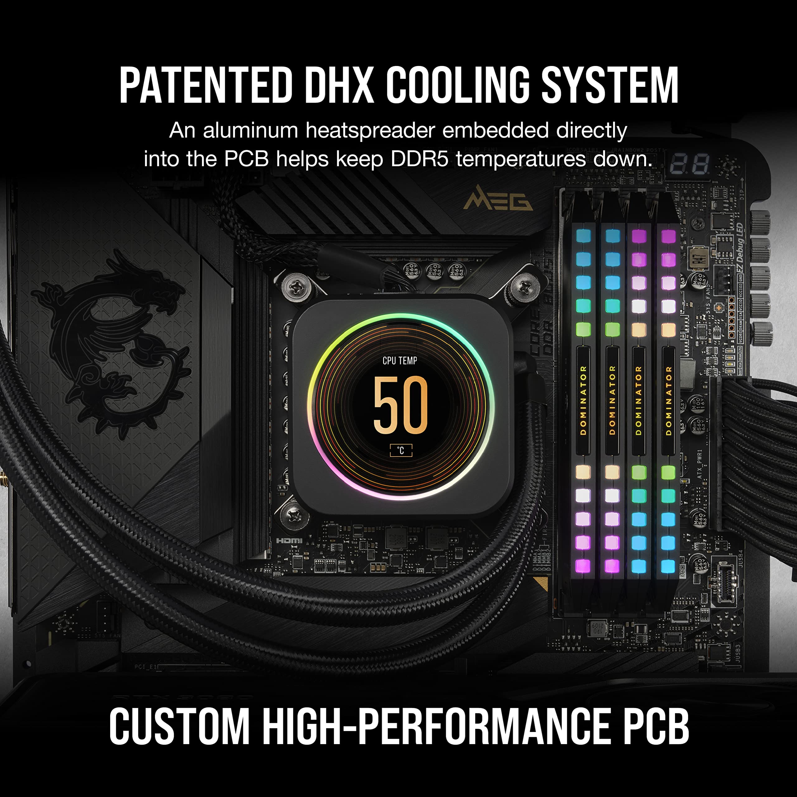 Foto 6 pulgar | Ram Corsair Dominator Platinum Rgb Ddr5 64 Gb (4 X 16 Gb) 6600 Mhz - Venta Internacional.