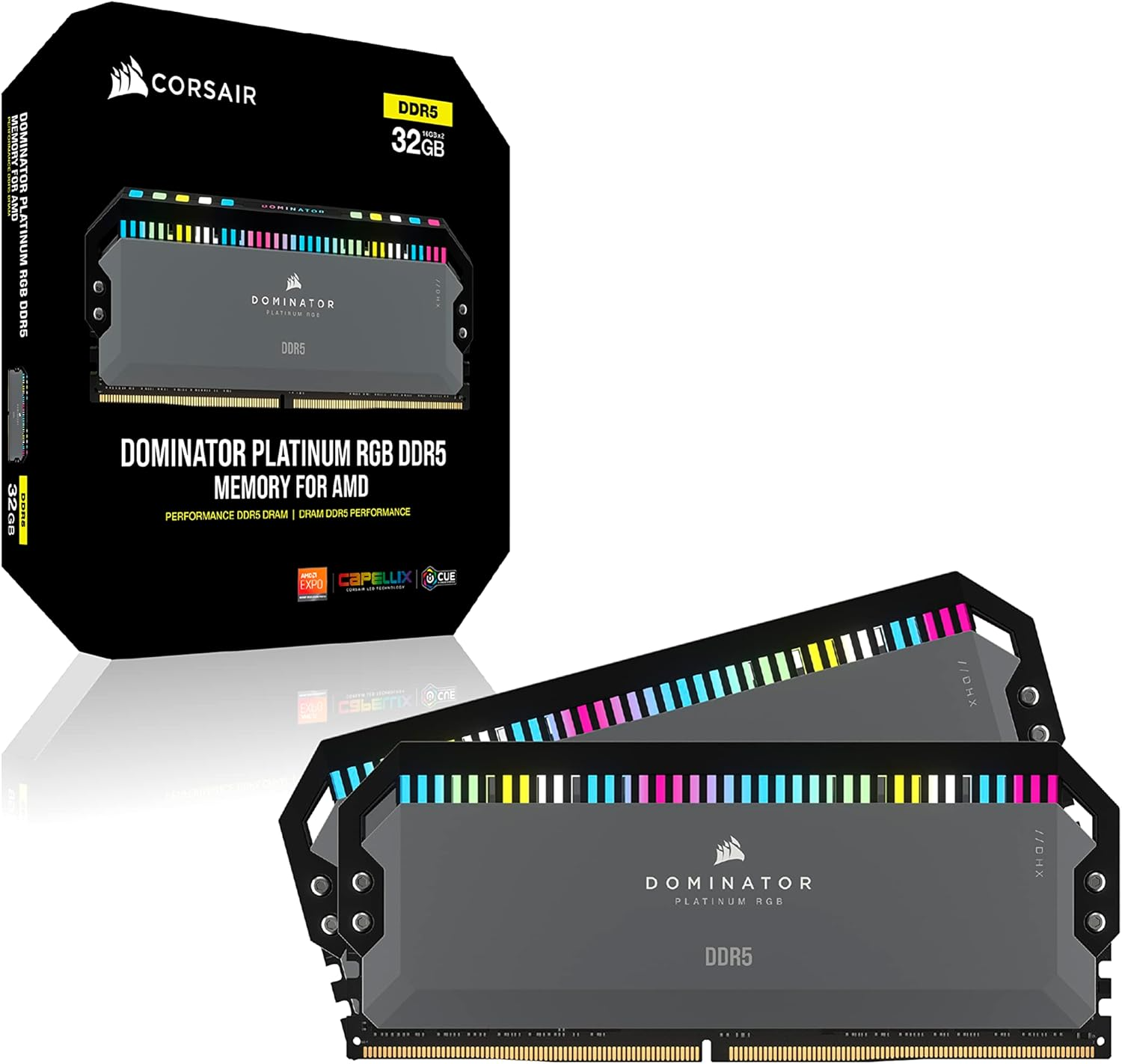 Foto 4 pulgar | Memoria Ram Dominator Platinum Rgb 32 Gb (2 × 16 Gb) Ddr5 Dram 5200 Mt/s Corsair