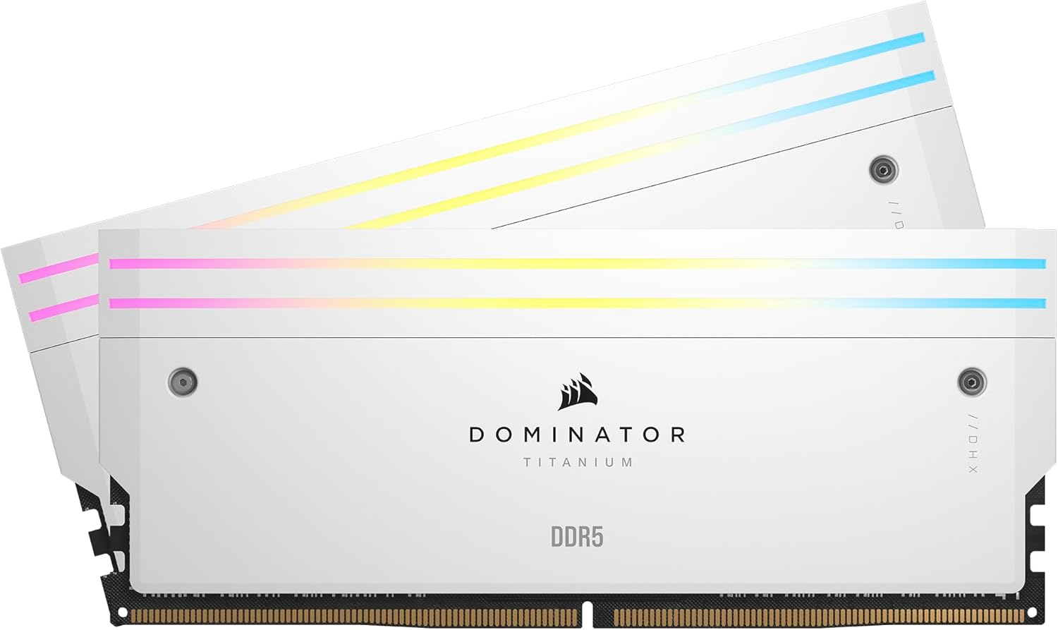 Foto 2 pulgar | Ram Corsair Ddr5 Dominator Titaninum 64gb (2x32gb) 6600hmz Blanco Rgb