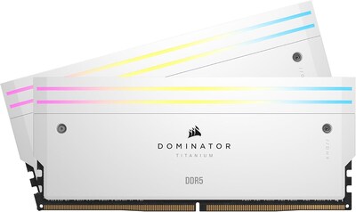 Foto 1 | Ram Corsair Ddr5 Dominator Titaninum 64gb (2x32gb) 6600hmz Blanco Rgb