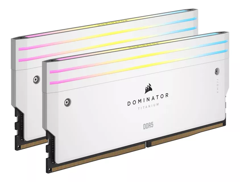 Foto 3 pulgar | Ram Corsair Ddr5 Dominator Titaninum 64gb (2x32gb) 6600hmz Blanco Rgb
