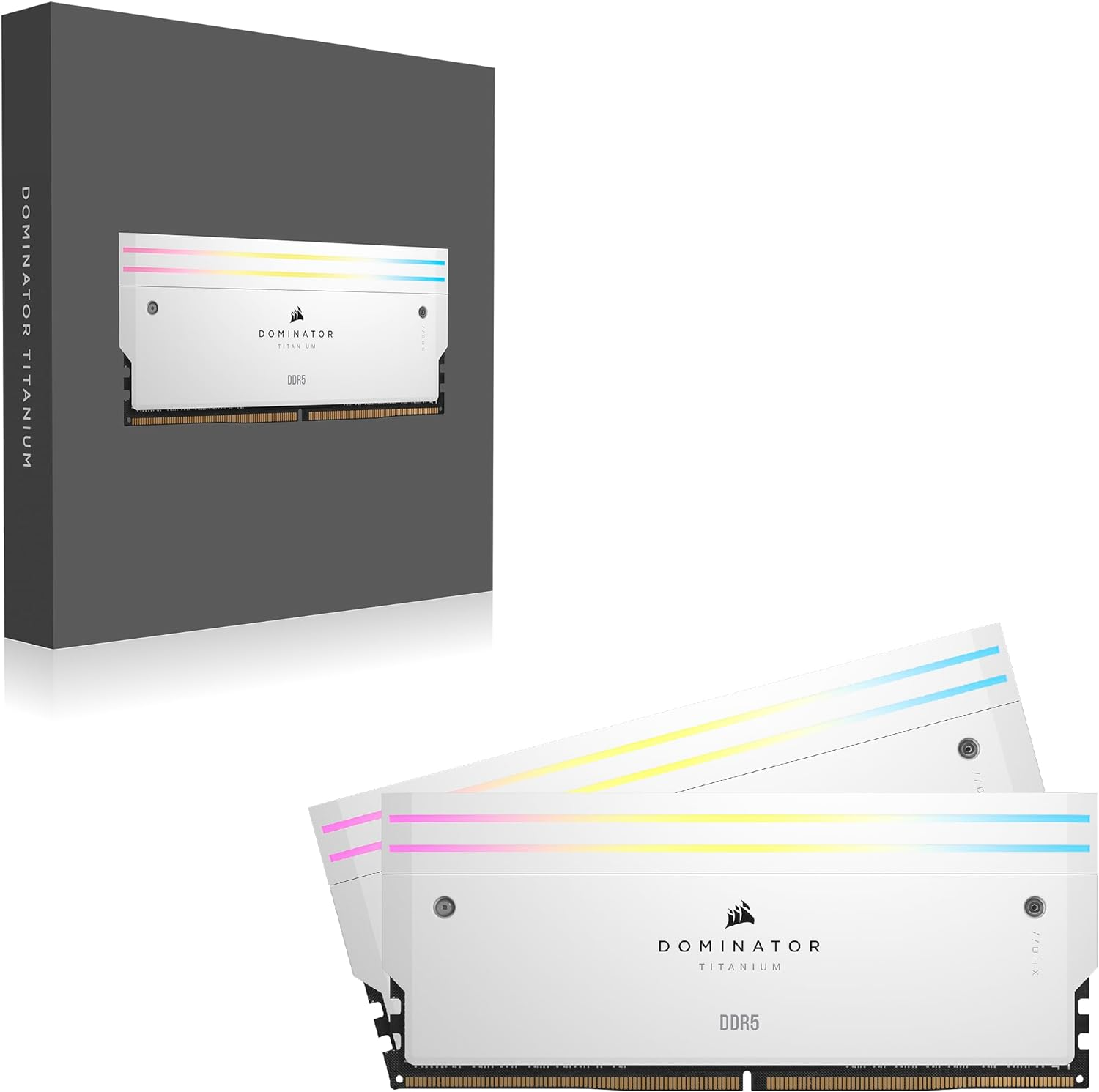 Foto 4 | Ram Corsair Ddr5 Dominator Titaninum 64gb (2x32gb) 6600hmz Blanco Rgb