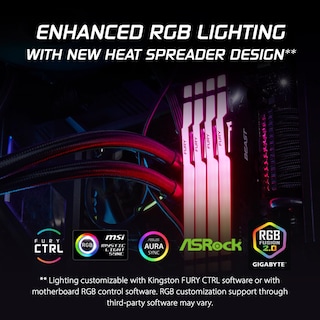 Foto 6 | Memoria Kingston Fury Beast Rgb Ddr5 De 32 Gb (2 X 16 Gb) 6400 Mt/s - Venta Internacional.