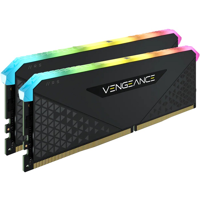 Foto 3 pulgar | Memorias Ram Ddr4 Corsair Vengeance Rgb Rs 3200mhz 16gb Pc4-25600 Kit 2x8 Negras Cmg16gx4m2e3200c16