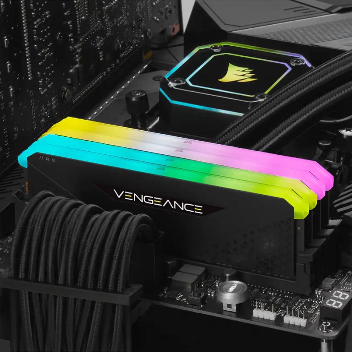 Foto 8 pulgar | Memorias Ram Ddr4 Corsair Vengeance Rgb Rs 3200mhz 16gb Pc4-25600 Kit 2x8 Negras Cmg16gx4m2e3200c16