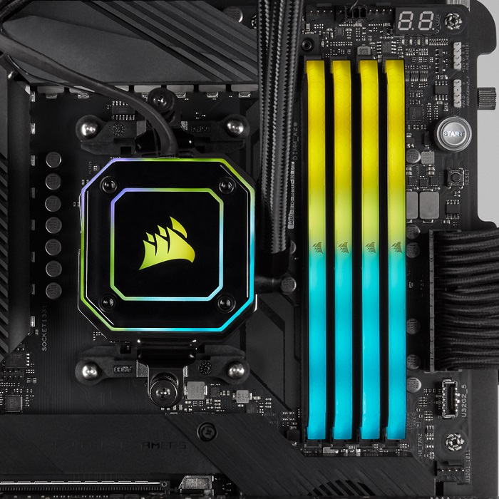 Foto 9 pulgar | Memorias Ram Ddr4 Corsair Vengeance Rgb Rs 3200mhz 16gb Pc4-25600 Kit 2x8 Negras Cmg16gx4m2e3200c16