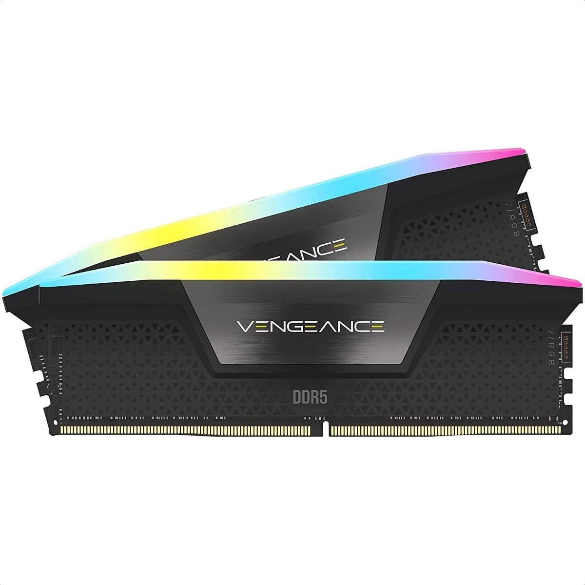 Memorias Ram Ddr5 Corsair Vengeance Rgb 6400mhz 32gb Pc5-51200 Kit 2x16 Negras Cmh32gx5m2b6400c36