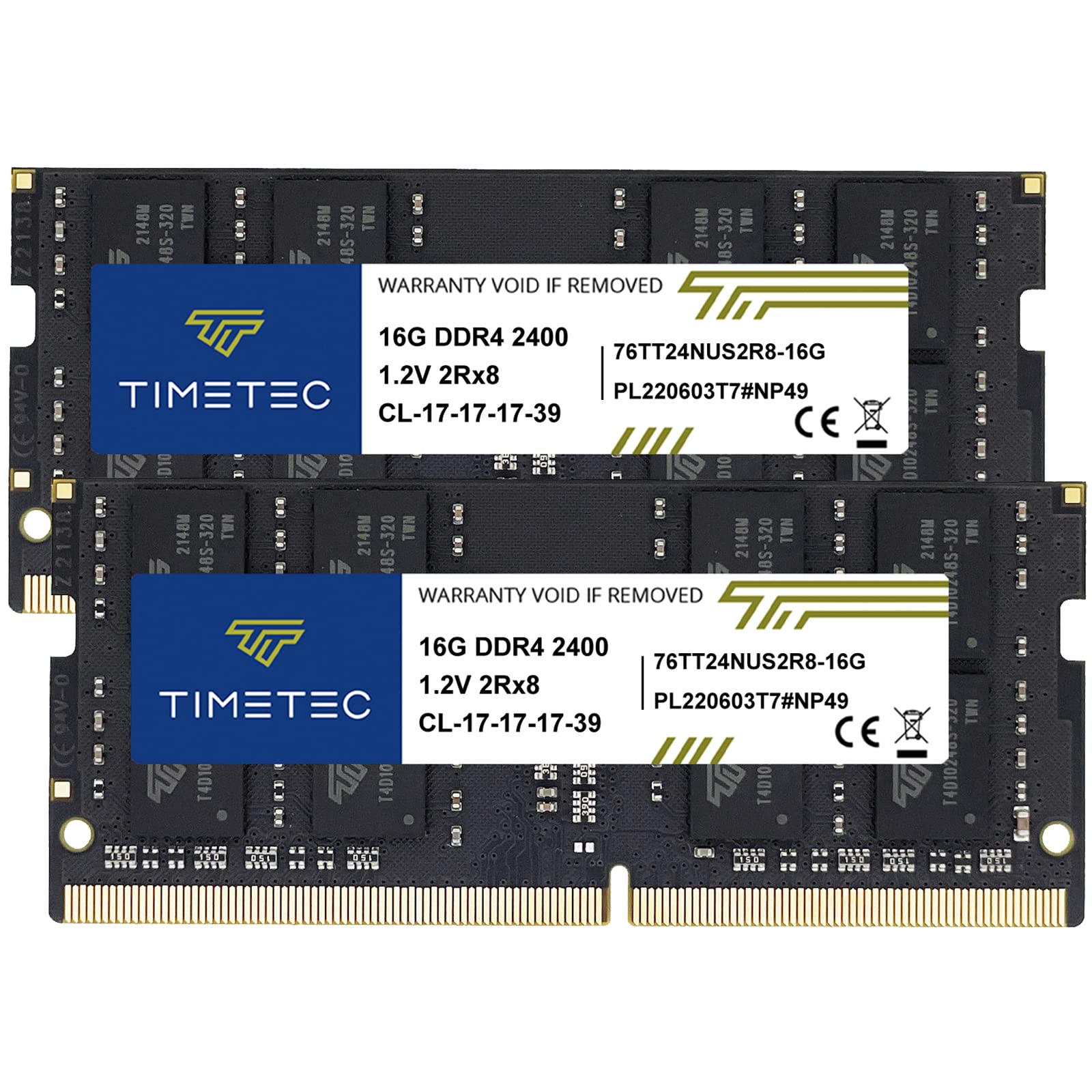 Foto 2 pulgar | Kit De Memoria Ram Timetec De 32 Gb (2 X 16 Gb) Ddr4 2400 Mhz Sodimm - Venta Internacional.