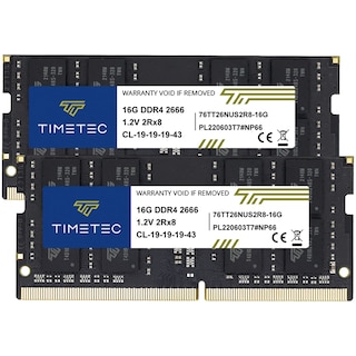 Foto 1 | Memoria Ram Timetec 32 Gb (2 X 16 Gb) Ddr4 2666 Mhz Sodimm Portátil - Venta Internacional.