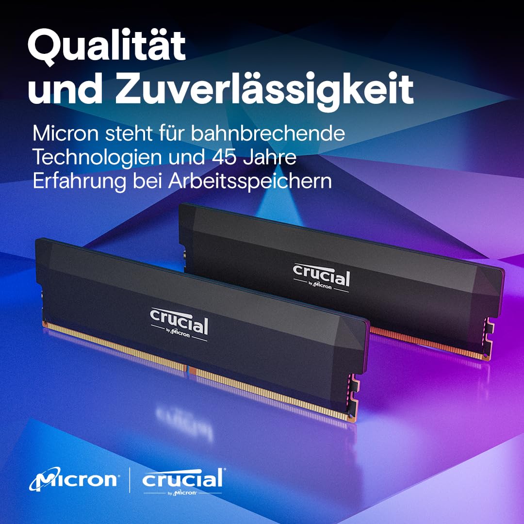 Foto 7 pulgar | Kit Ddr5 Ram Crucial Pro De 32 Gb (2 X 16 Gb), 6400 Mhz, Cl38, Negro - Venta Internacional.
