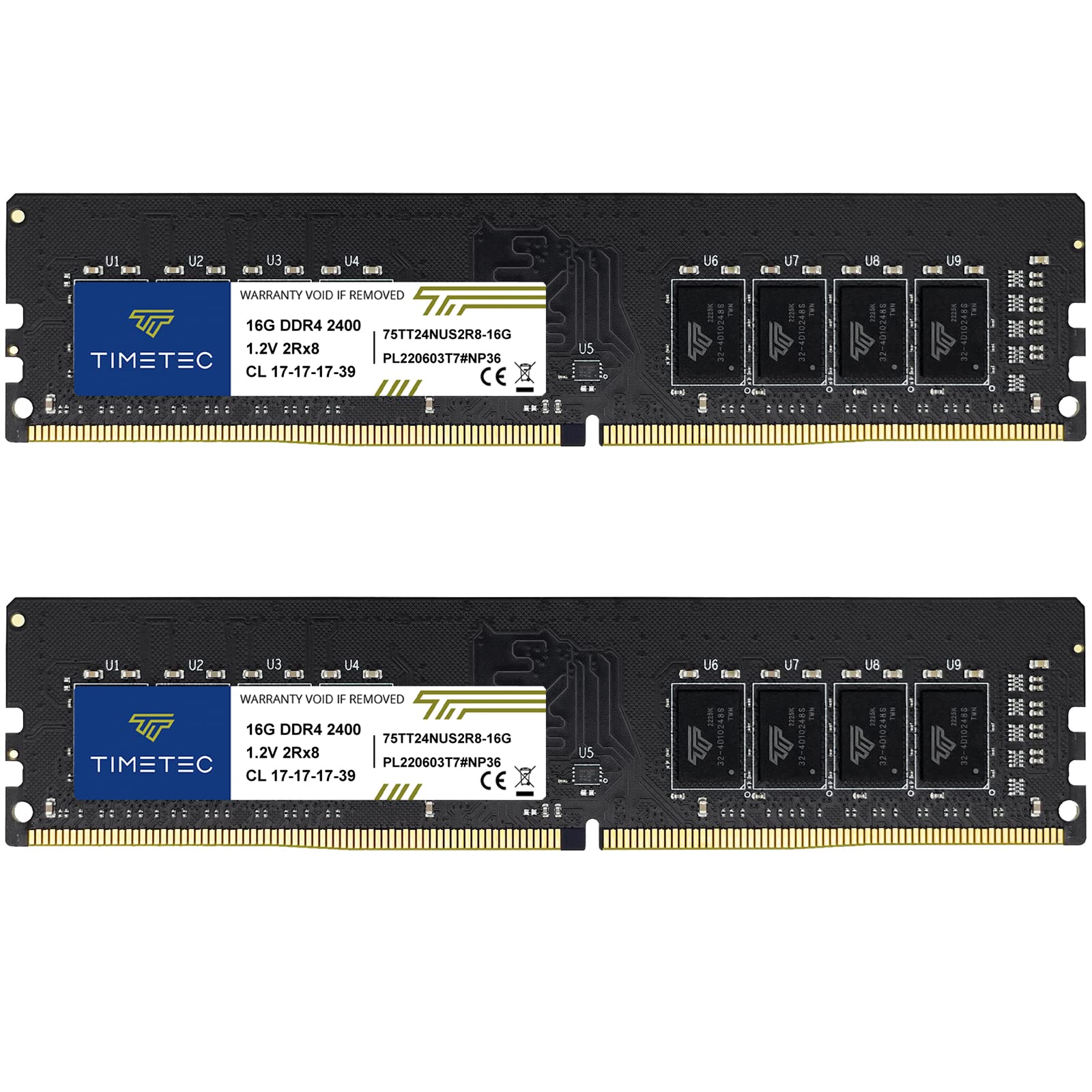 Foto 2 pulgar | Kit De Memoria Ram Timetec De 32 Gb (2 X 16 Gb) Ddr4 2400 Mhz Pc4-19200 - Venta Internacional.