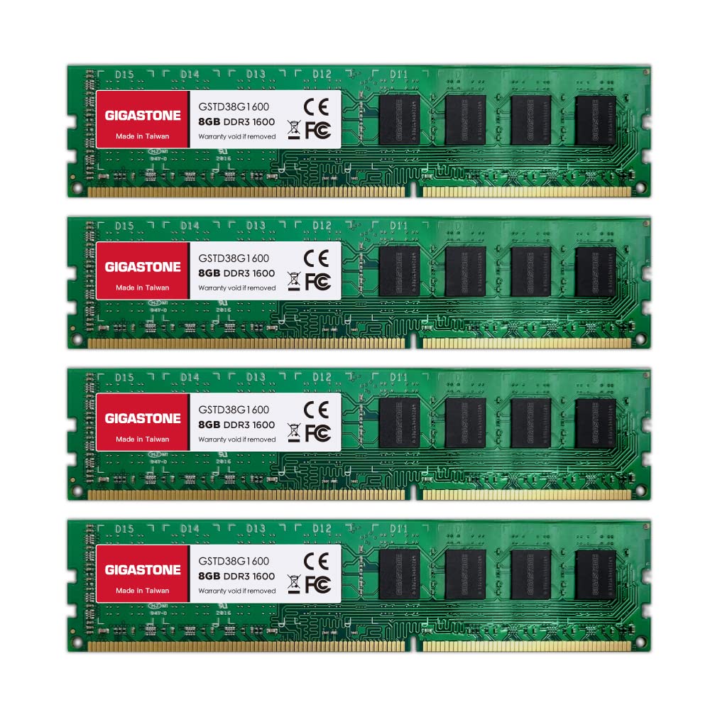 Foto 2 pulgar | Kit Ddr3 Ram Gigastone De 32 Gb (4 X 8 Gb) Udimm De 1600 Mhz - Venta Internacional.