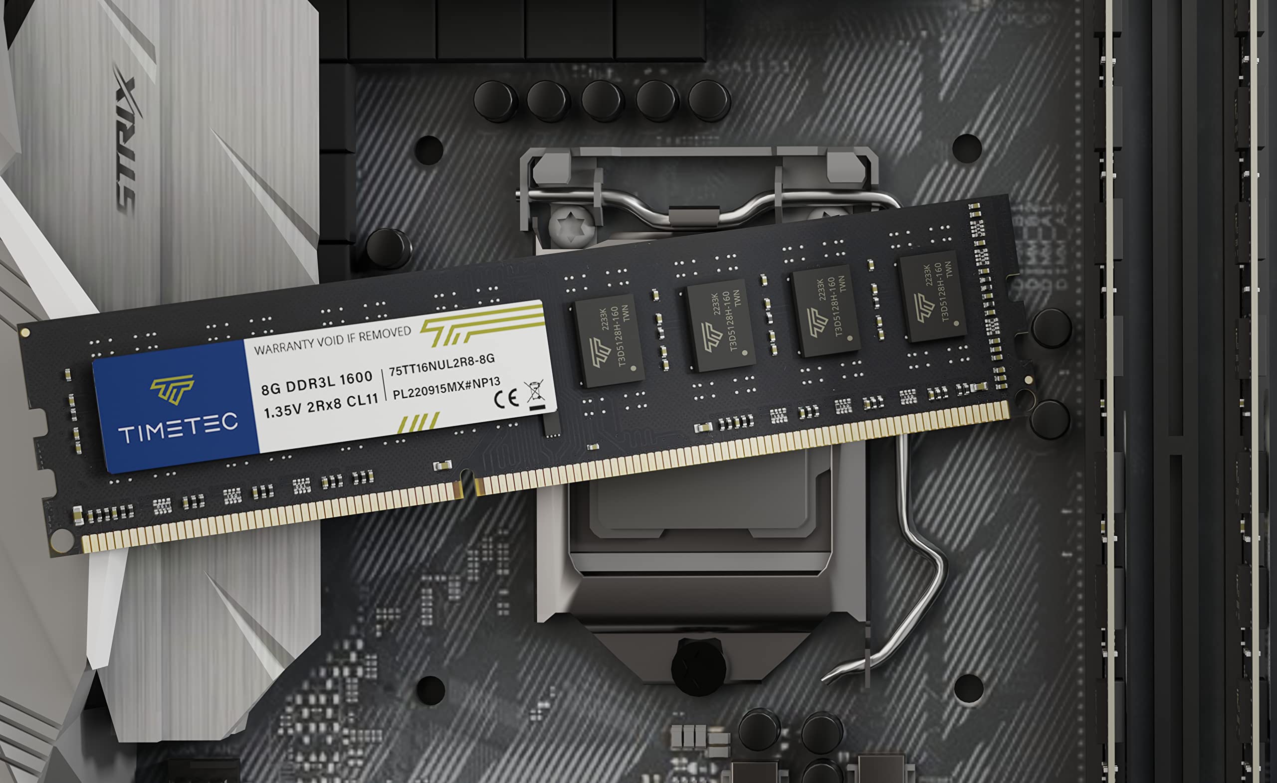 Foto 7 pulgar | Kit De Memoria Ram Timetec De 16 Gb (2 X 8 Gb) Ddr3l/ddr3 1600 Mhz - Venta Internacional.