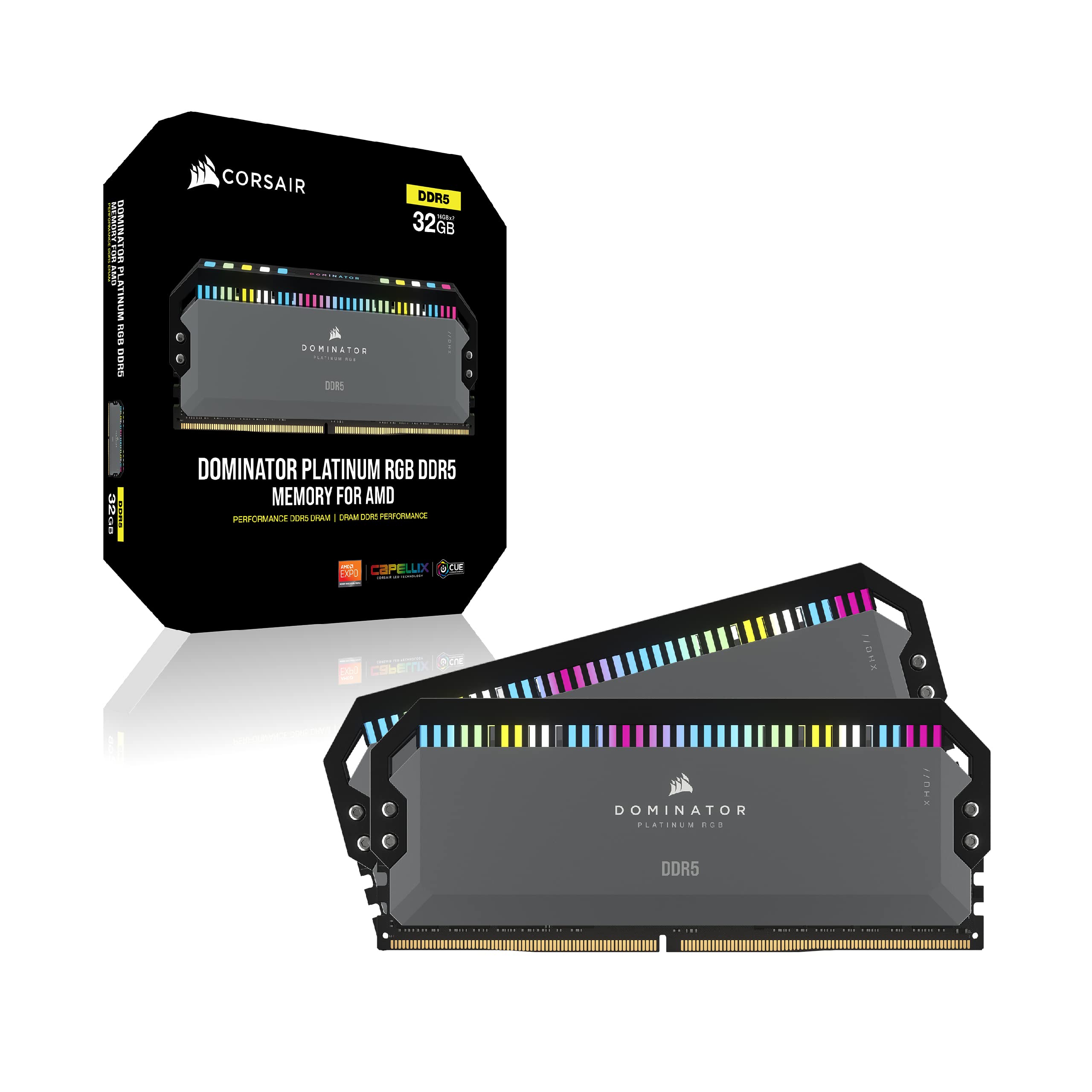 Foto 7 | Ram Corsair Dominator Platinum Rgb Ddr5 32 Gb (2 X 16 Gb) 6000 Mhz - Venta Internacional.