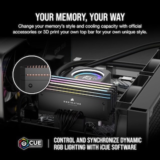 Foto 4 | Ram Corsair Dominator Titanium Rgb Ddr5 64 Gb 2x32 Gb 6600 Mhz - Venta Internacional