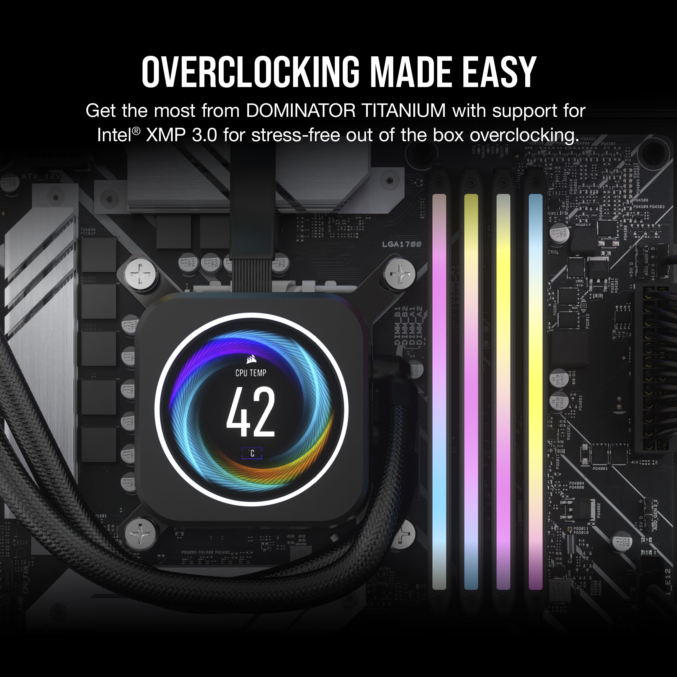 Foto 6 pulgar | Ram Corsair Dominator Titanium Rgb Ddr5 64 Gb 2x32 Gb 6600 Mhz - Venta Internacional
