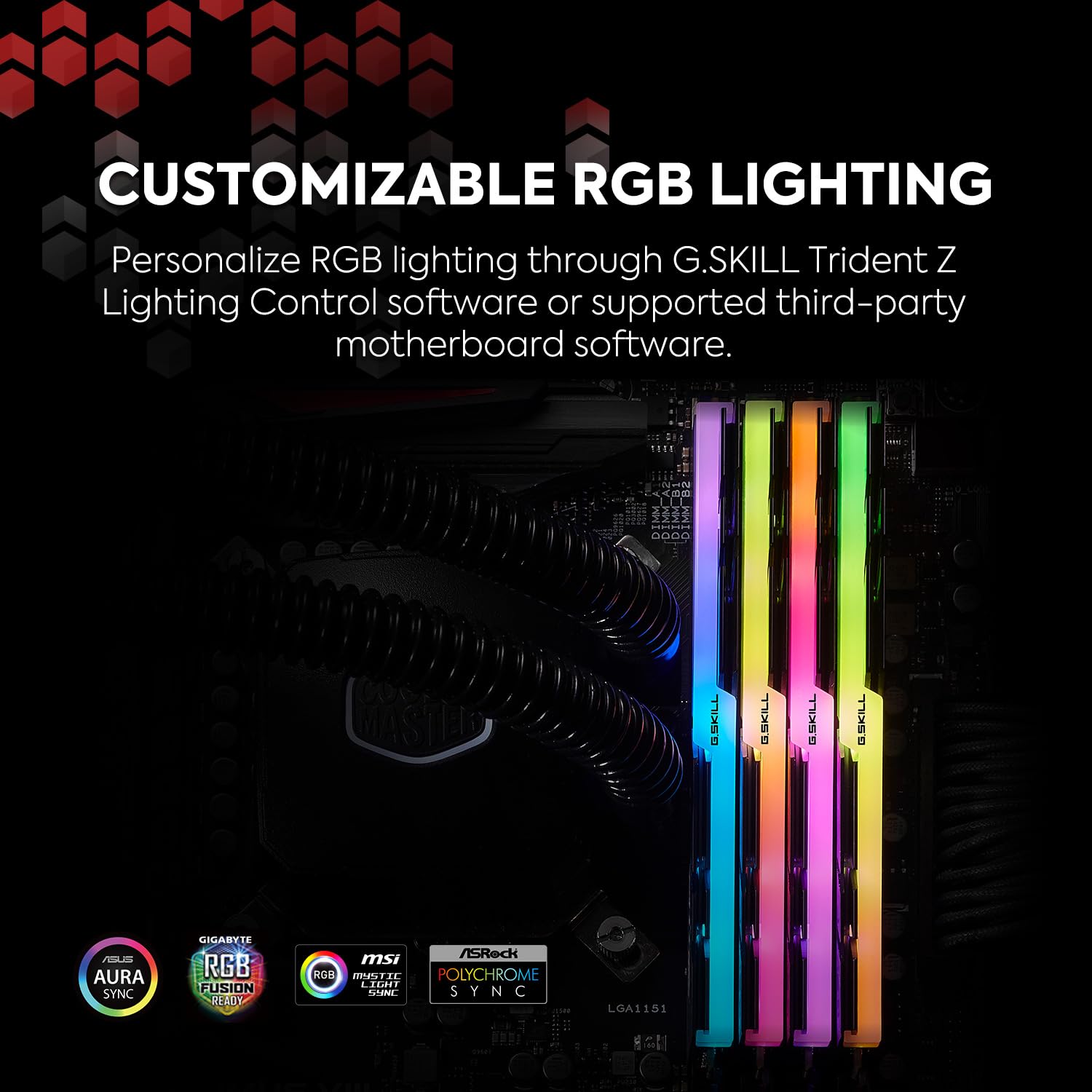 Foto 3 | RAM G.Skill Trident Z RGB DDR4 16 GB (2 X 8 GB) 3200 Mt/s CL16 - Venta Internacional