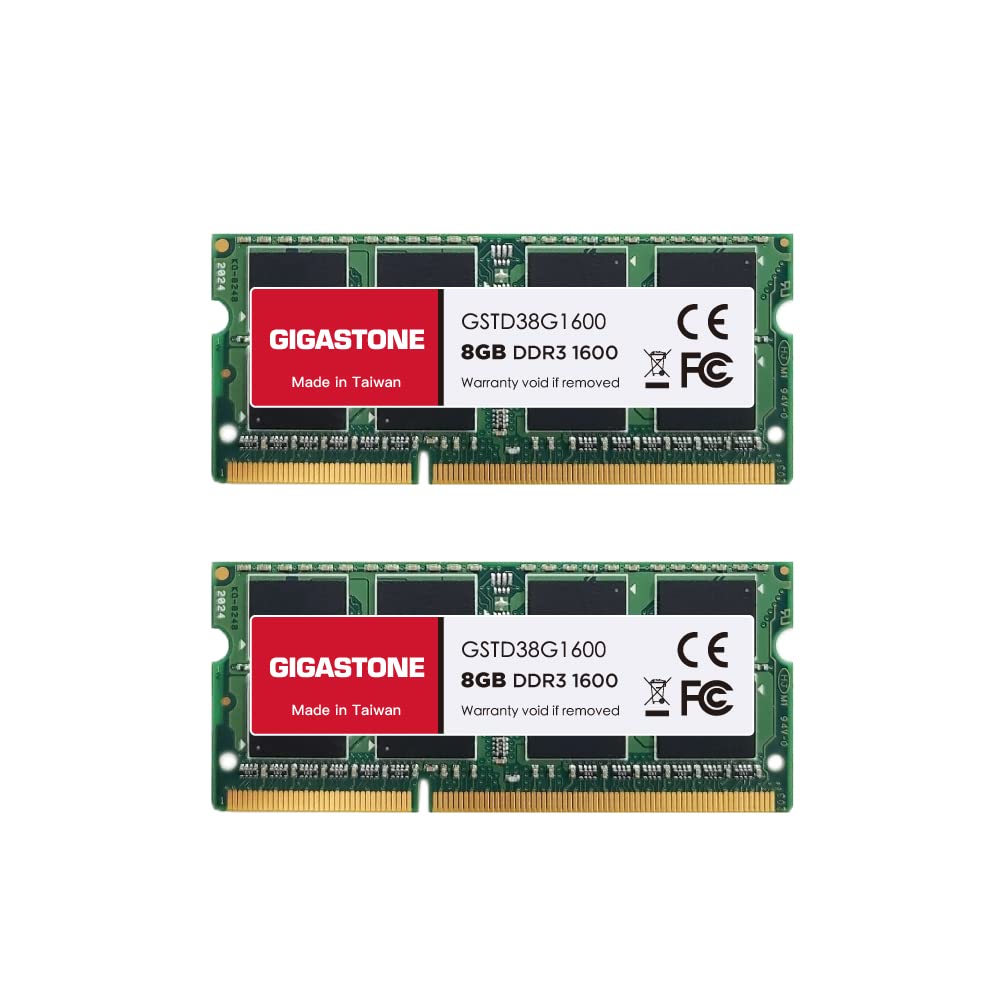 Foto 2 pulgar | Kit Ddr3 Ram Gigastone de 16 Gb 2 x 8 gb Sodimm de 1600 Mhz - Venta Internacional