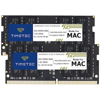 Foto 1 | Kit de Memoria Timetec de 64 GB (2 x 32 GB) DDR4 2666 Mhz para iMac/Mac Mini - Venta Internacional