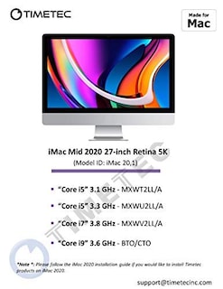 Foto 4 | Kit de Memoria Timetec de 64 GB (2 x 32 GB) DDR4 2666 Mhz para iMac/Mac Mini - Venta Internacional