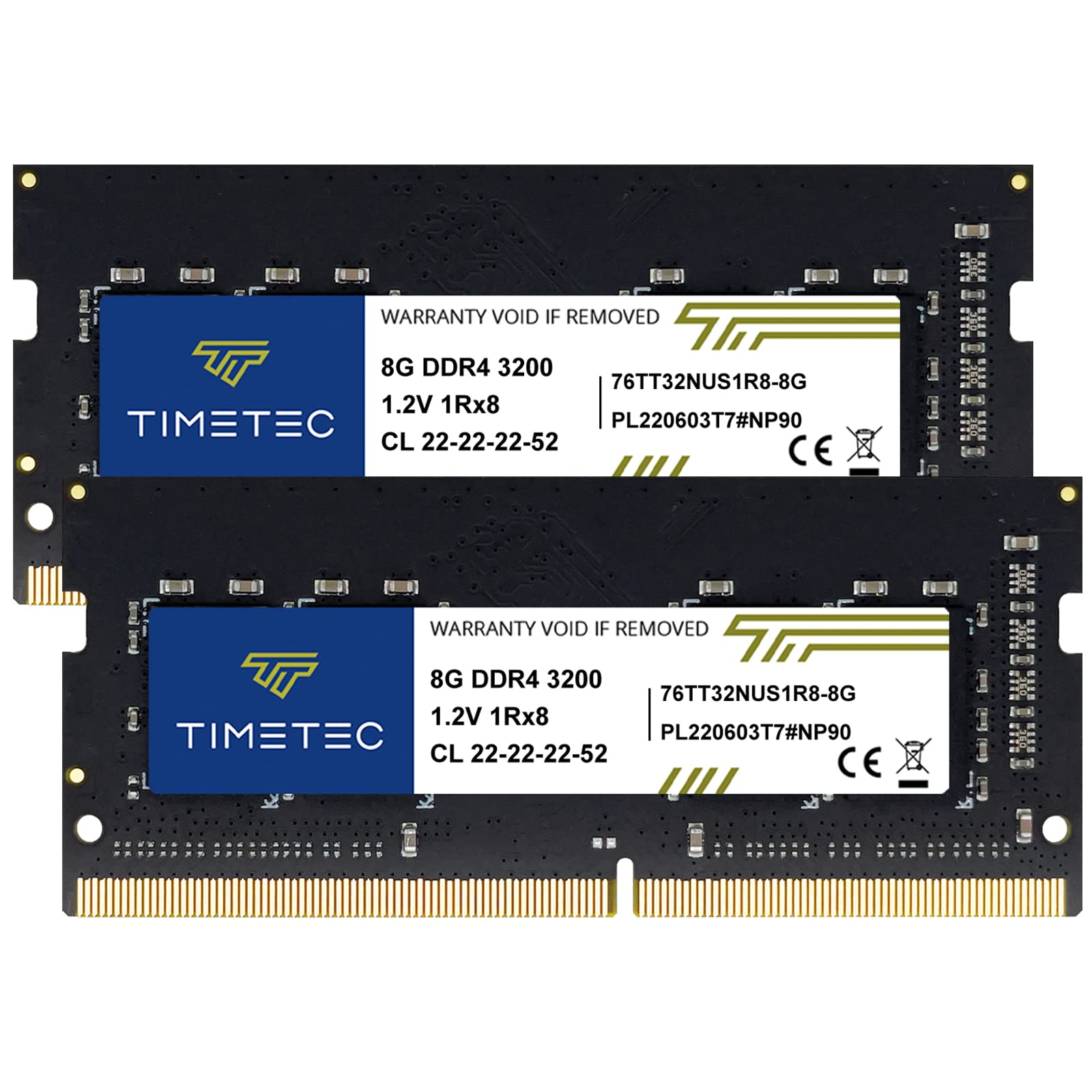 Foto 2 pulgar | Memoria Ram Timetec Kit 16 Gb (2 X 8 Gb) Ddr4 3200 Mhz Sodimm - Venta Internacional