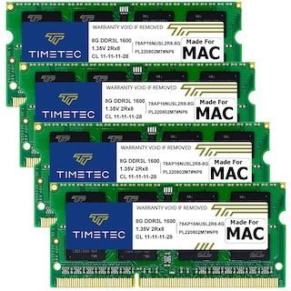 Foto 1 | Kit de Memoria Timetec de 32 GB (4 x 8 GB) DDR3L 1600 Mhz PC3L-12800 - Venta Internacional