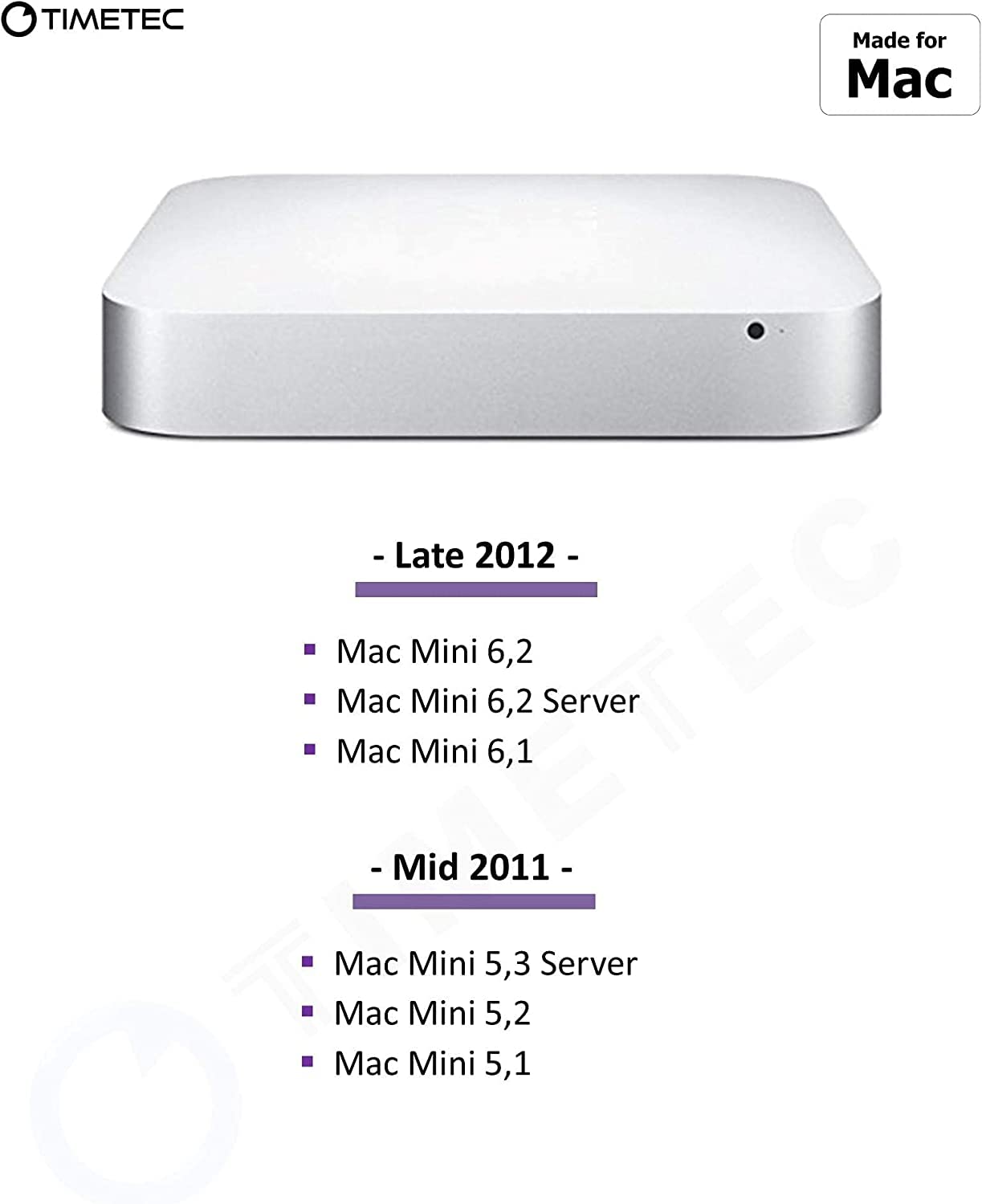 Foto 6 | Kit RAM Timetec de 16 GB (2 x 8 GB) DDR3L 1600 Mhz para Apple Mac - Venta Internacional