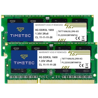 Foto 1 | Equipo Portátil RAM Timetec de 16 GB (2 x 8 GB) DDR3L/DDR3 1600 Mhz - Venta Internacional