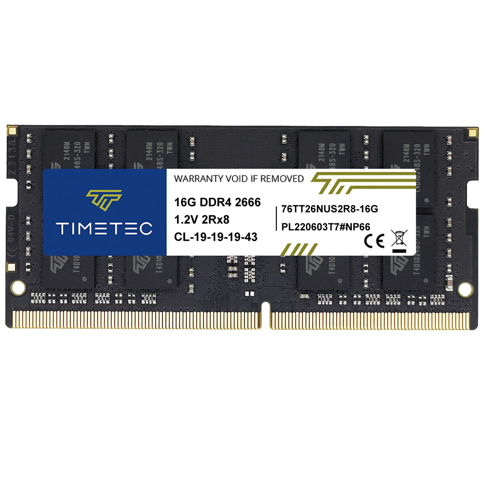 Foto 2 pulgar | Módulo de Memoria RAM Timetec 16 GB DDR4 2666 Mhz 260 Pines - Venta Internacional