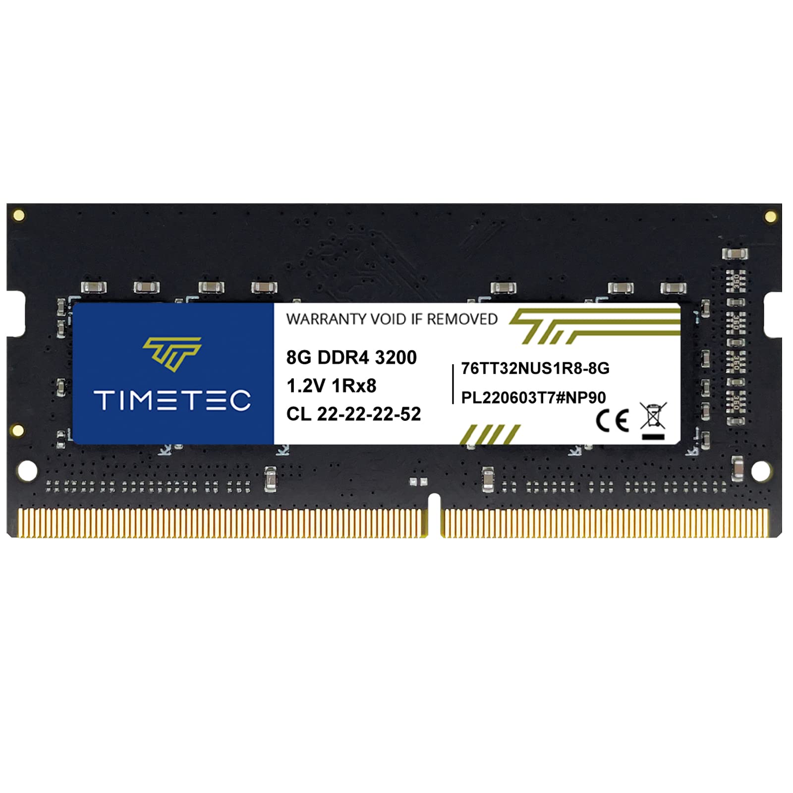 Foto 2 pulgar | Memoria Ram Timetec 8 Gb Ddr4 3200 Mhz 260 Pines Sodimm Portátil - Venta Internacional