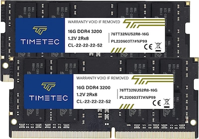 Foto 1 | Memoria Ram Timetec Kit 32 Gb (2 X 16 Gb) Ddr4 3200 Mhz Sodimm - Venta Internacional