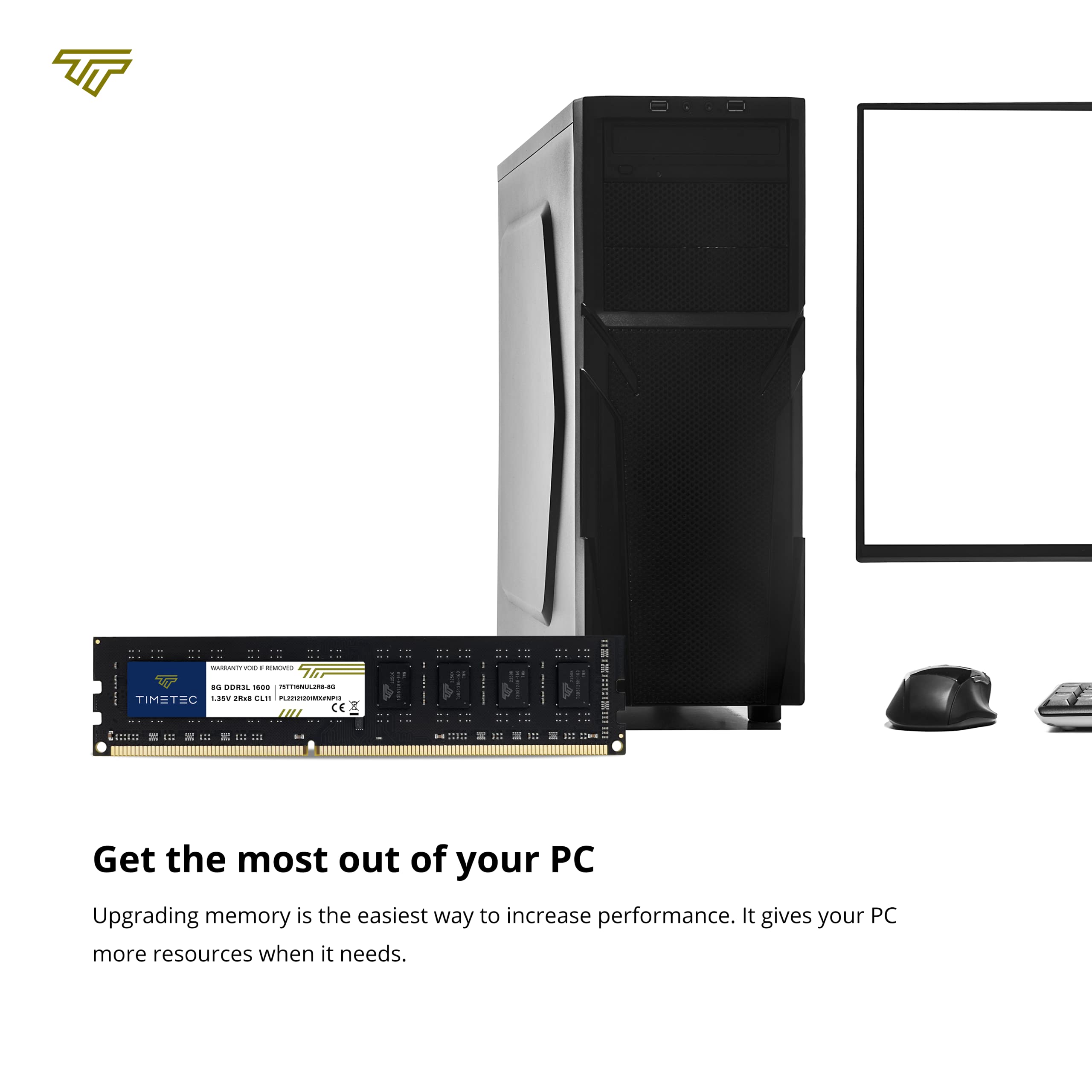 Foto 5 pulgar | Kit de Memoria Ram Timetec De 32 Gb (4 X 8 Gb) Ddr3l/ddr3 1600 Mhz - Venta Internacional