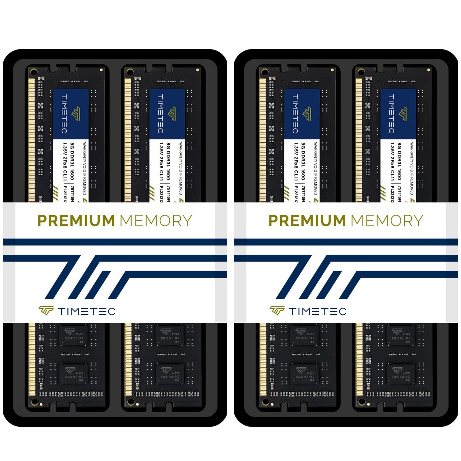 Foto 8 pulgar | Kit de Memoria Ram Timetec De 32 Gb (4 X 8 Gb) Ddr3l/ddr3 1600 Mhz - Venta Internacional