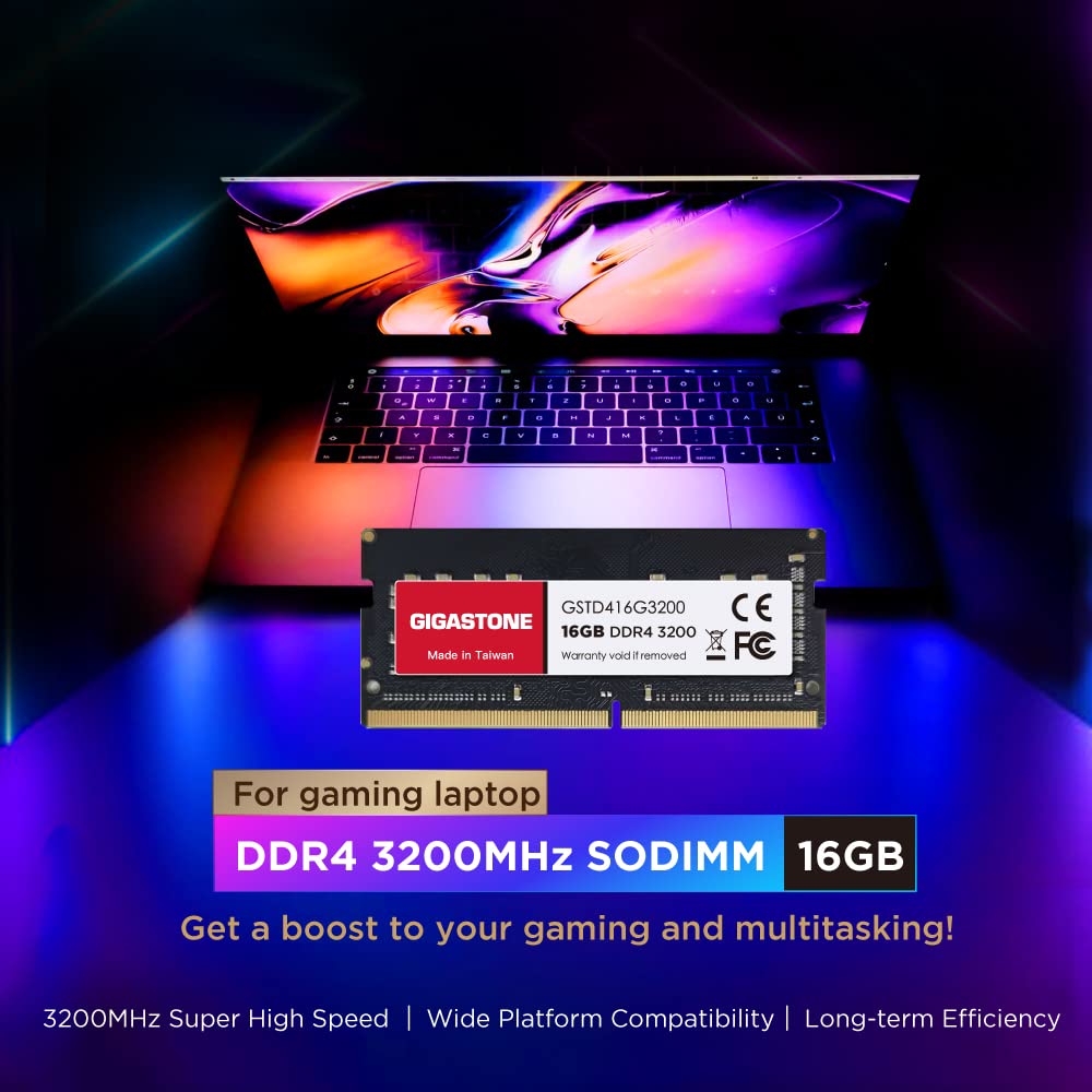 Foto 3 pulgar | Kit Ddr4 Ram Gigastone de 32 Gb 2 x 16 gb) Sodimm de 3200 Mhz - Venta Internacional