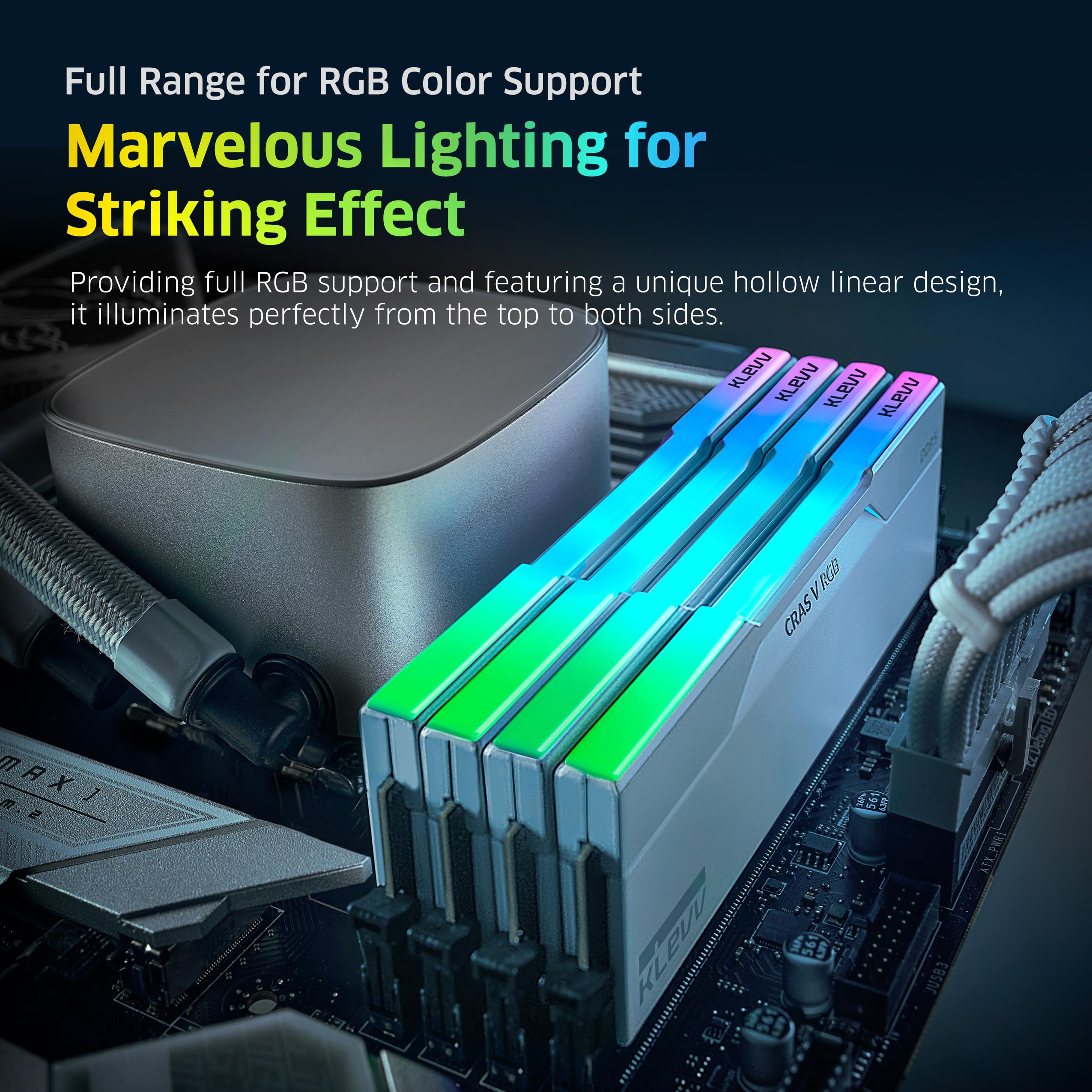 Foto 5 pulgar | Memoria Ram Klevv Cras V Rgb Ddr5 32 Gb (2 X 16 Gb) 6000 Mhz - Venta Internacional.