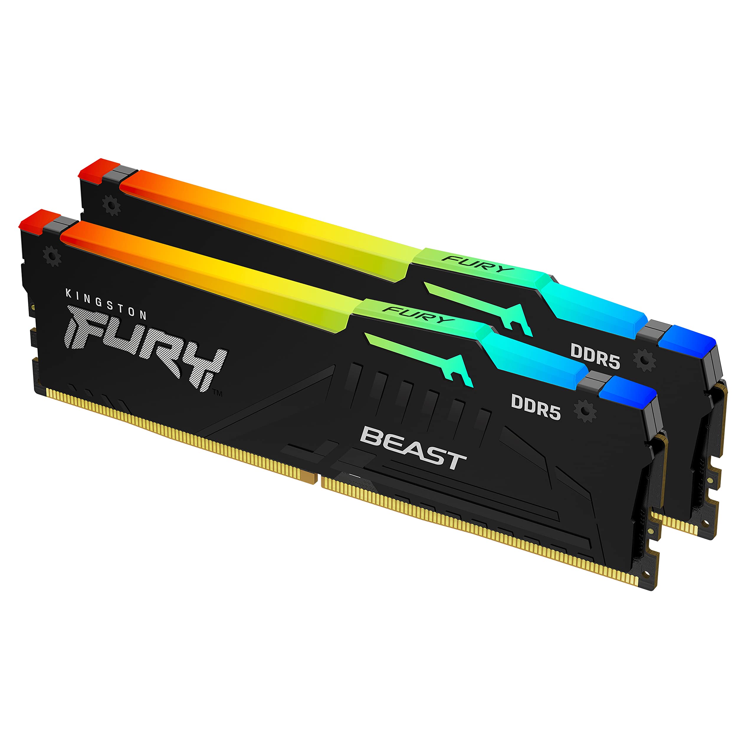 Foto 2 pulgar | Memoria De Sobremesa Kingston Fury Beast Rgb 32 Gb (2 X 16 Gb) Ddr5 - Venta Internacional.