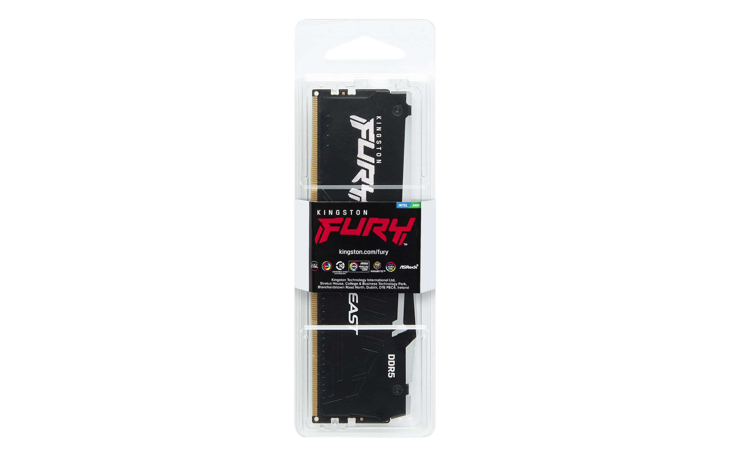 Foto 3 pulgar | Memoria De Sobremesa Kingston Fury Beast Rgb 32 Gb (2 X 16 Gb) Ddr5 - Venta Internacional.