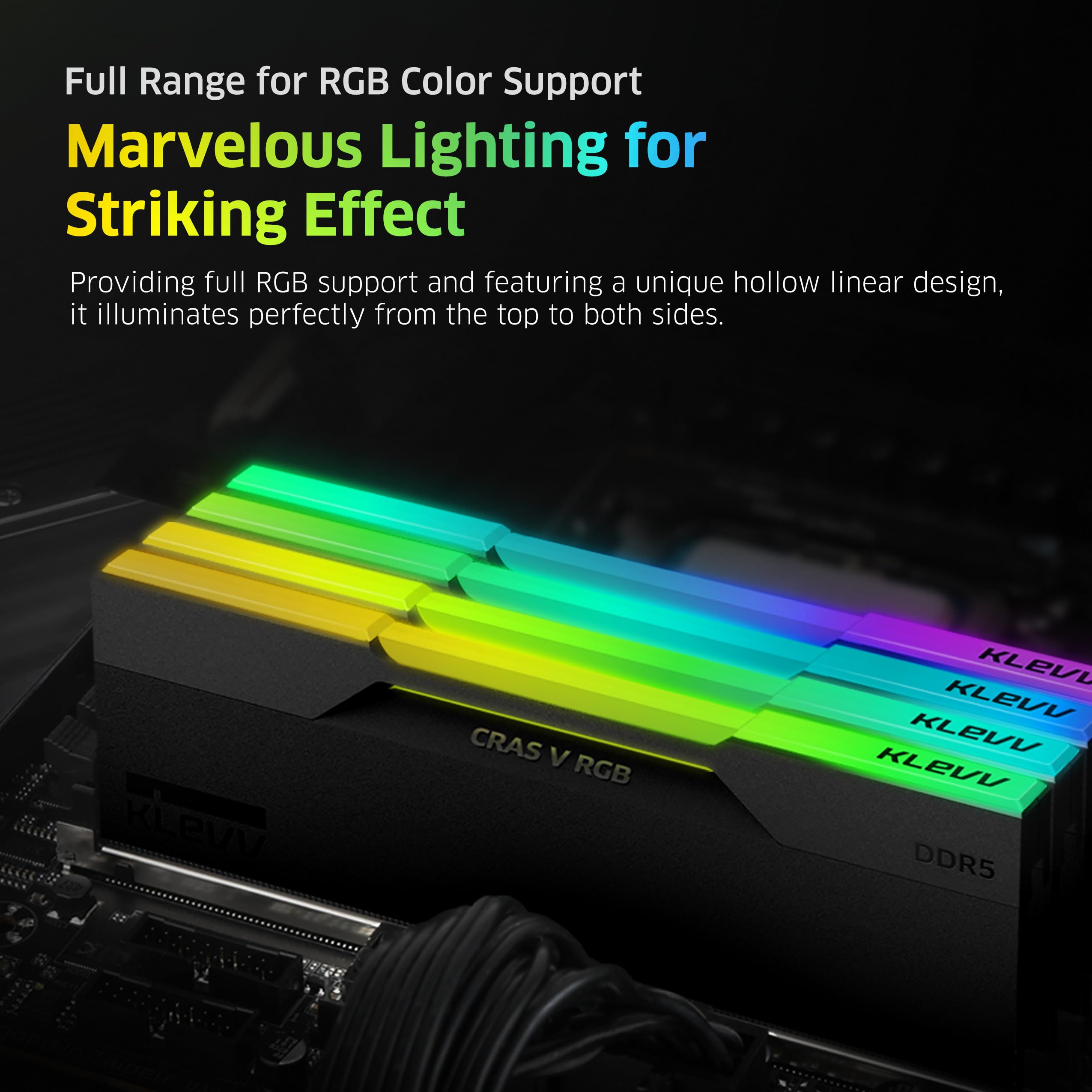 Foto 5 pulgar | Memoria Ram Klev Cras V Rgb Ddr5 32 Gb (2 X 16 Gb) 6400 Mhz - Venta Internacional.