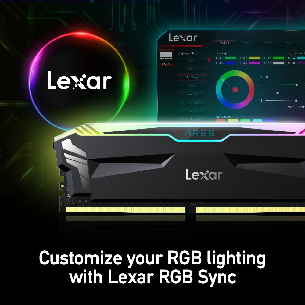 Foto 5 pulgar | Memoria Ram Lexar Ares Rgb 32 Gb (2 X 16 Gb) Ddr4 3600 Mt/s Cl18 - Venta Internacional.