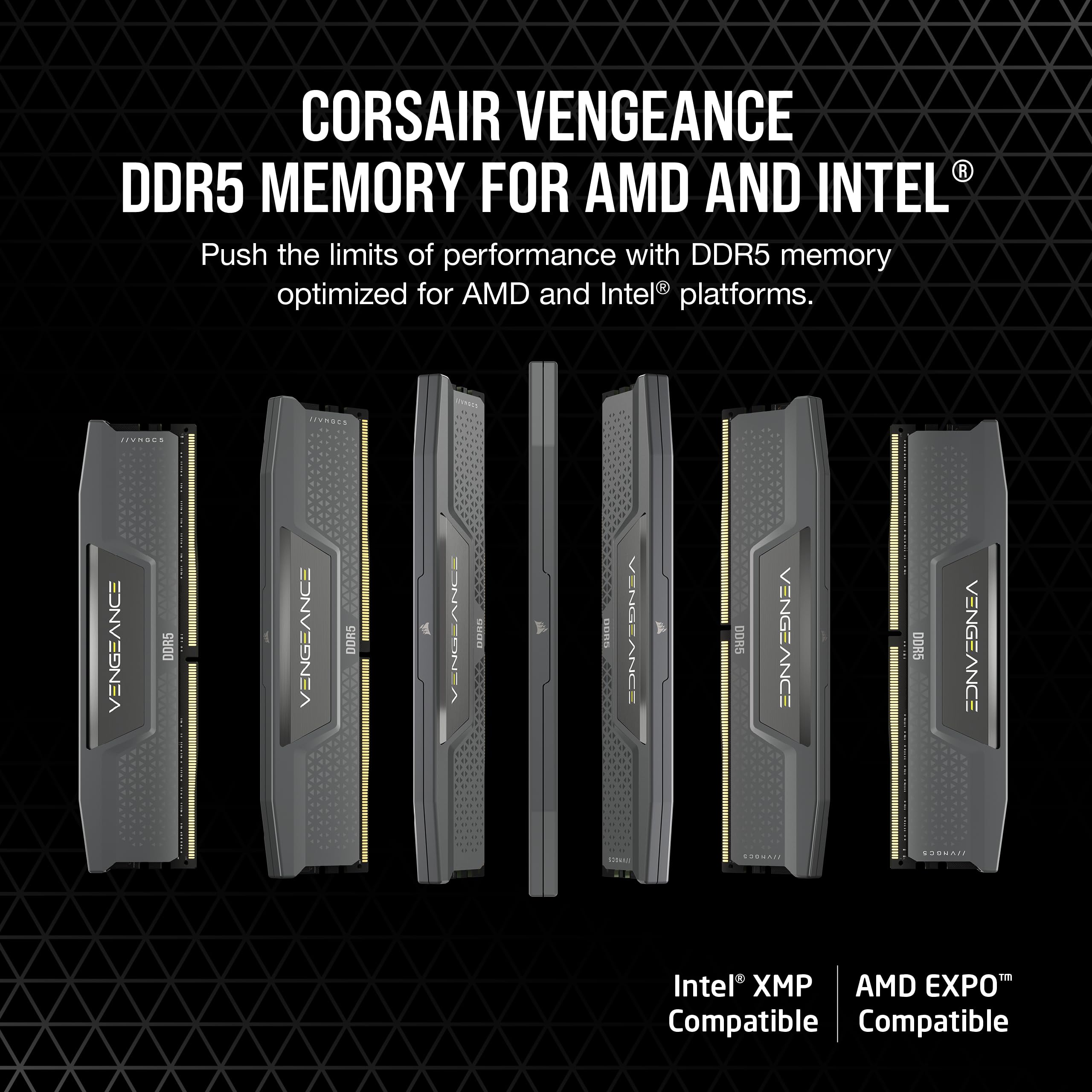 Foto 2 | Memoria De Ordenador Corsair Vengeance Ddr5 48 Gb (2 X 24 Gb) 6000 Mhz - Venta Internacional.