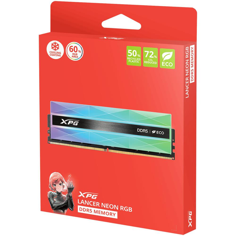 Foto 7 pulgar | Memoria Ram Ddr5 32gb 7200mt/s Xpg Lancer Neon Rgb 2x16gb Negro Ax5u7200c3416g-dclanrsg