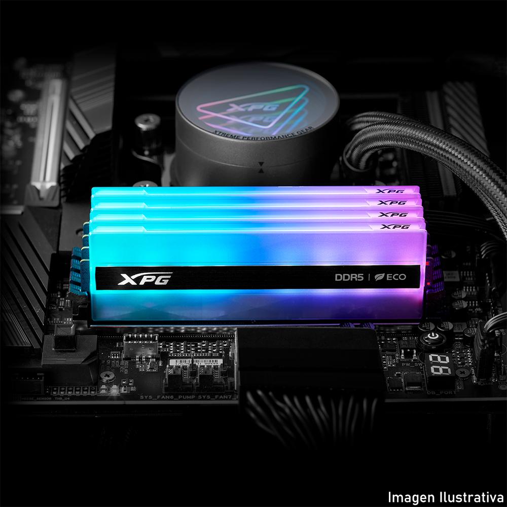 Foto 5 pulgar | Memoria Ram Ddr5 16gb 6000mt/s Xpg Lancer Neon Rgb 1x16gb Negro Ax5u6000c3016g-clanrsg