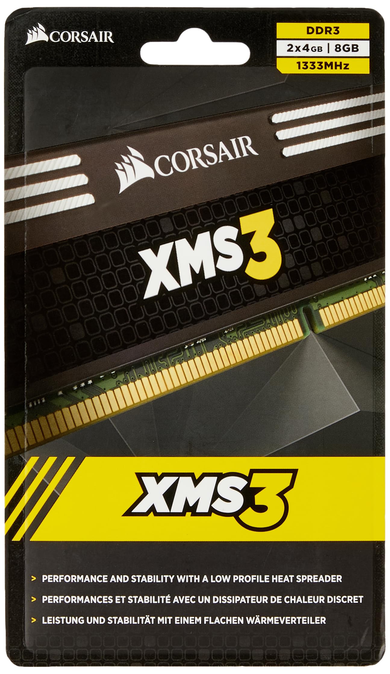 Módulo Ram Corsair Xms3 8 Gb (2 X 4 Gb) Ddr3 1333 Mhz Pc3-10666 - Venta Internacional.