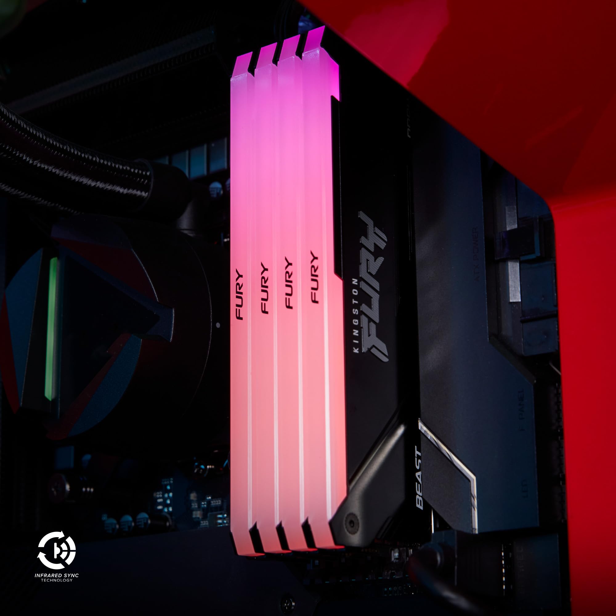 Foto 5 pulgar | Memoria Ddr4 Kingston Fury Beast De 128 Gb (4 X 32 Gb) 3600 Mt/s - Venta Internacional.