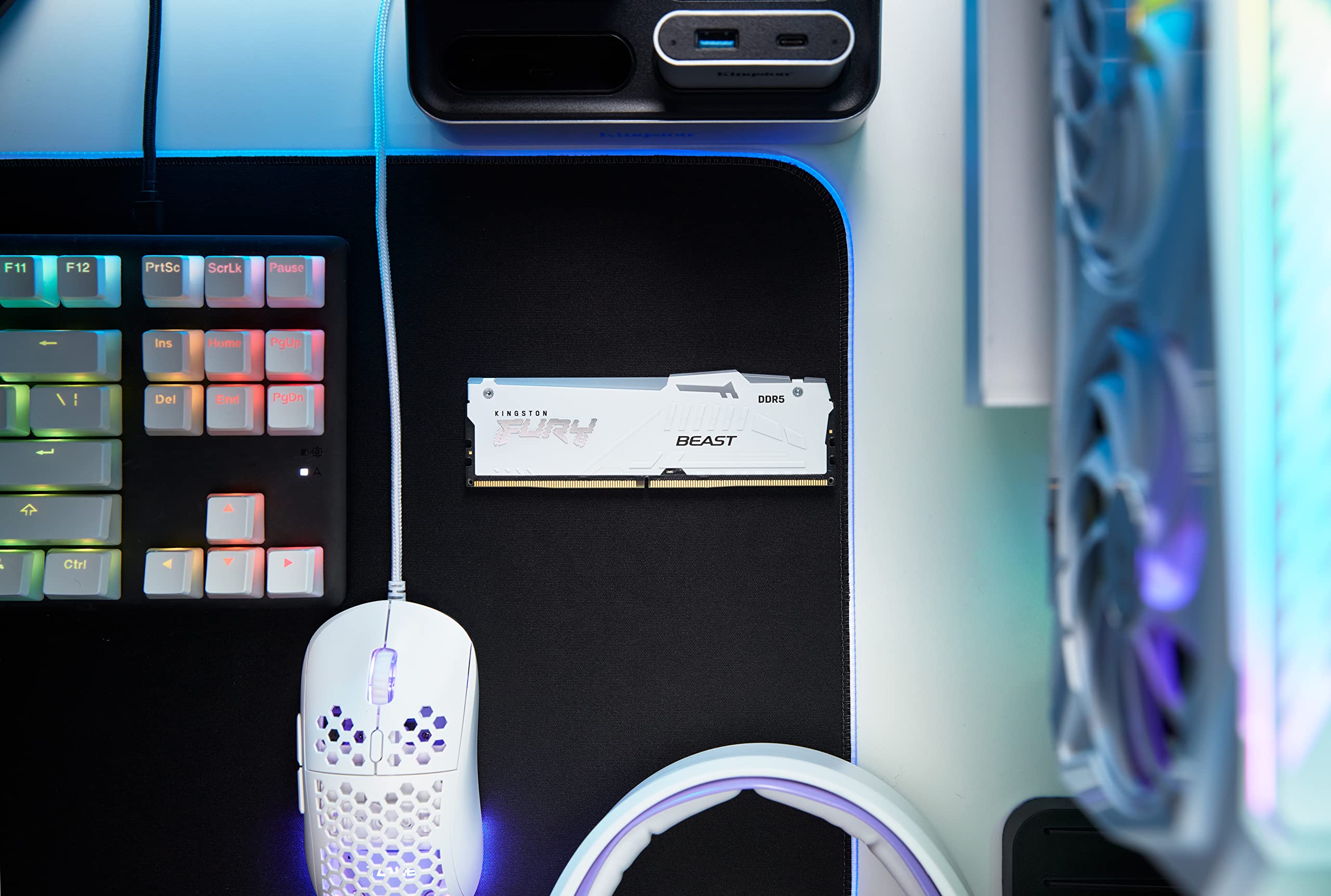 Foto 6 pulgar | Memoria Kingston Fury Beast White Rgb 64 Gb (2 X 32 Gb) Ddr5 - Venta Internacional.