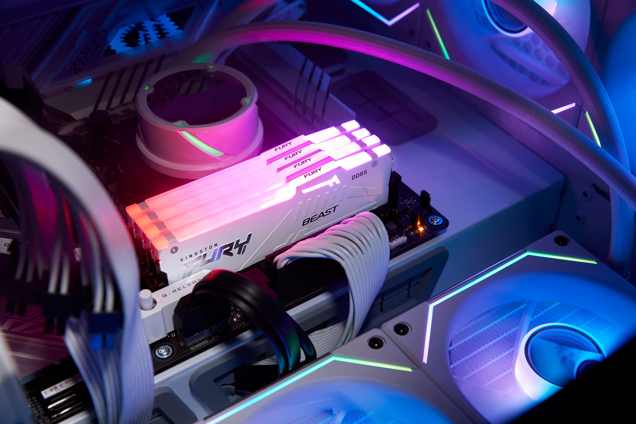 Foto 7 pulgar | Memoria Kingston Fury Beast White Rgb 64 Gb (2 X 32 Gb) Ddr5 - Venta Internacional.
